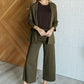 Magic Wide Leg Crop Pants in Olive