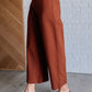 Magic Wide Leg Crop Pants in Rust