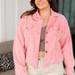 Main Stage Corduroy Jacket in Neon Pink