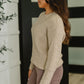 Make it Easy Textured Sweatshirt
