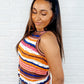 Max Aura Points Striped Knit Tank
