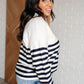 Memorable Moments Striped Sweater in White