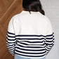 Memorable Moments Striped Sweater in White