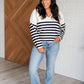 Memorable Moments Striped Sweater in White