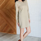 Milan Travel Shift Dress in Sage