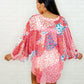 No Hesitation Mixed Print Blouse