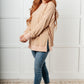 No Plain Jane Oversized Sweatshirt in Khaki