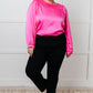 Not Exaggerating Satin Puff Sleeve Blouse