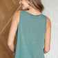 Not So Anxious V-Neck Tank in Mist