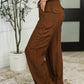 Off Duty Straight Leg Cargo Pants in  Brown