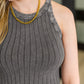 Offbeat Essential Mineral Washed Tank in Ash Grey