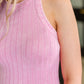 Offbeat Essential Mineral Washed Tank in Candy Pink