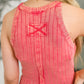 Offbeat Essential Mineral Washed Tank in Viva Magenta