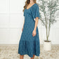 Olive Dress in Blue Vineyard