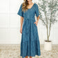 Olive Dress in Blue Vineyard