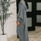 Pamper Travel Hooded Cardigan in Charcoal