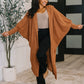 Pamper Travel Hooded Cardigan in Chestnut