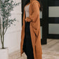 Pamper Travel Hooded Cardigan in Chestnut