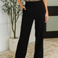 Peachy Keen Straight Leg Trousers in Black