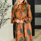 Petals After Dark Balloon Sleeve Dress