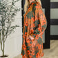 Petals After Dark Balloon Sleeve Dress
