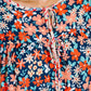 Petal to the Metal Flutter Sleeve Dress in Navy/Coral