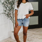 Pinkies Up Knit Top in White