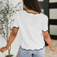 Pinkies Up Knit Top in White