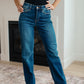 Pippa High Rise Button Fly Straight Jeans