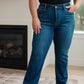 Pippa High Rise Button Fly Straight Jeans