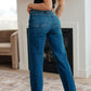 Pippa High Rise Button Fly Straight Jeans