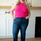 Previous Engagement Halter Neck Sweater Tank in Pink