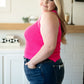 Previous Engagement Halter Neck Sweater Tank in Pink