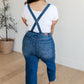 Priscilla High Rise Crop Wide Leg Denim Overalls