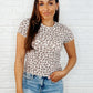 Purrfectly Wild Round Neck Knit Top