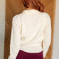 Requisite Request Surplice Crop Sweater