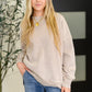 Safe and Secure Mineral Wash Pullover in Ash Mocha