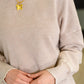 Safe and Secure Mineral Wash Pullover in Ash Mocha