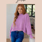 If You Want Forever Ribbed Knit Pullover