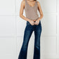 Shannon Mid Rise Rhinestone Detail Flare Jeans