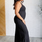 Shavasana Everyday Wide Leg Jumpsuit in Black