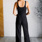 Shavasana Everyday Wide Leg Jumpsuit in Black