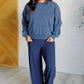 Shavasana Everyday Wide Leg Jumpsuit in Navy