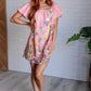 She's Blooming Balloon Sleeve Dress