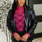 Sheer Intentions Lace Layering Top Fuchsia