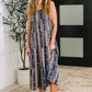 Sierra Spirit Gathered Tiered Dress in Navy