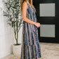 Sierra Spirit Gathered Tiered Dress in Navy