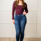 Skylar Mid Rise Thermal Vintage Skinny Jean