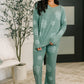 Snowflake Sniffles Pajama Set in Hunter Green