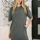 So Thoughtful That Way Textured T-Shirt Dress